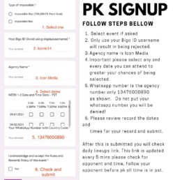 icon media pk signup